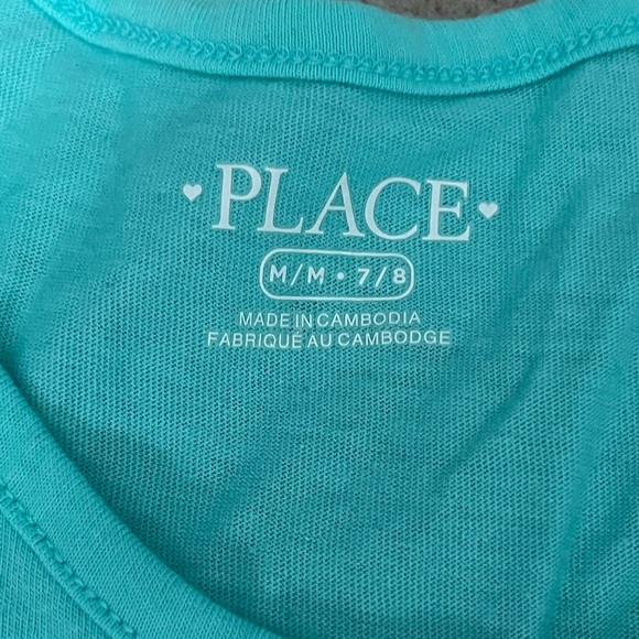 The Children's Place Flip Sequin Summer Sea Green Tank Top Girls Size M (7/8) - Picture 5 of 5